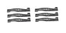 6 Pack Lawn Mower Blades Fits Honda 72511-VE1-650 72511-VE1-651 72511-VE1-652