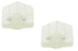2 Pack of Genuine Husqvarna 501807101 Air Filters Fits 181 266 281 288 61 66