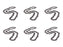 6 Pack Genuine Husqvarna 501842572 20" 3/8 .050 72 DL H46X Saw Chain Loop