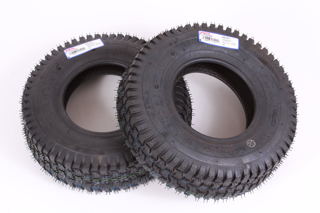 2 Pack Martin Wheel 506-4TR-I 13x500-6 4 Ply Turf Rider Tread Pneumatic Tire