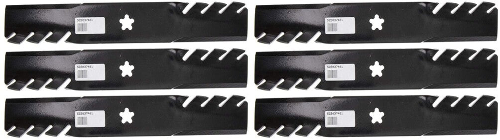 6 PK Husqvarna 522037401 Gator Mower Blade For YTH2648TDF DRF EZ24T EZ4824 OEM