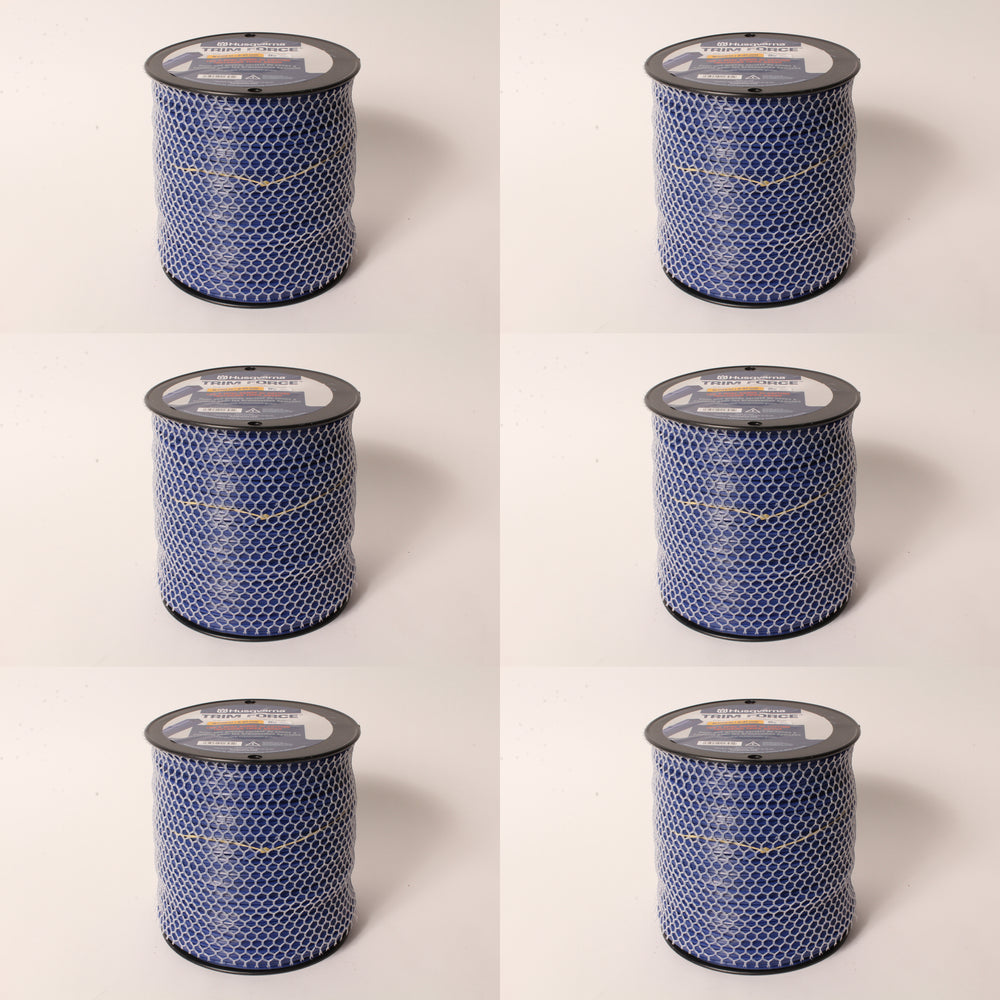 6 PK Husqvarna 529337504 Trim Force Square Trimmer Line 5lb 1427' Spool .095"