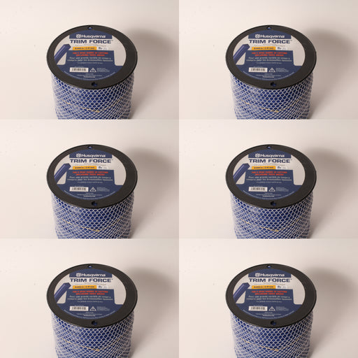 6 PK Husqvarna 529337504 Trim Force Square Trimmer Line 5lb 1427' Spool .095"