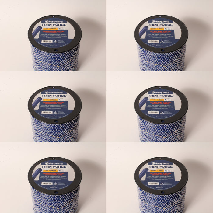 6 PK Husqvarna 529337504 Trim Force Square Trimmer Line 5lb 1427' Spool .095"