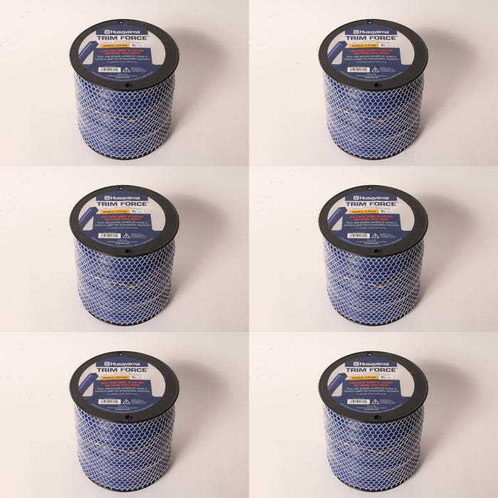 6 PK Husqvarna 529337504 Trim Force Square Trimmer Line 5lb 1427' Spool .095"