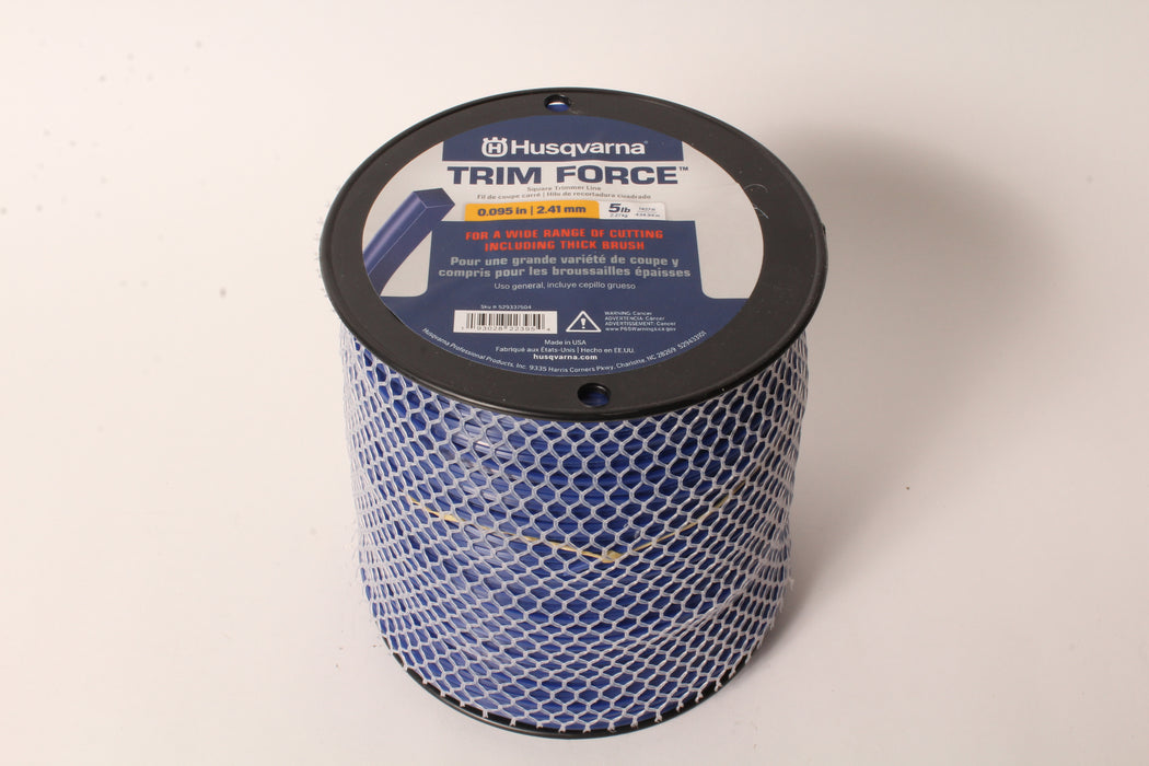 Genuine Husqvarna 529337504 Trim Force Square Trimmer Line 5lb 1427' Spool .095"