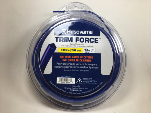 Genuine Husqvarna 529337511 Trim Force Square Trimmer Line 115ft Spool .105"