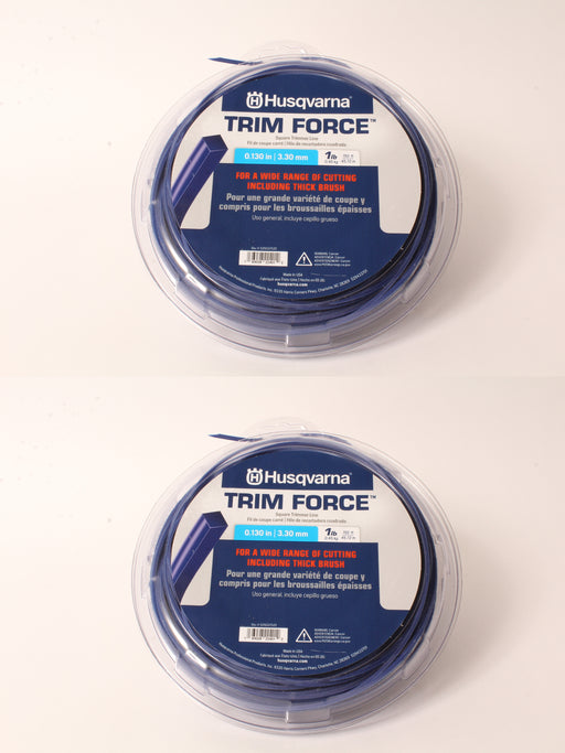 2 PK Genuine Husqvarna 529337522 Trim Force Square Trimmer Line 150' Spool .130"