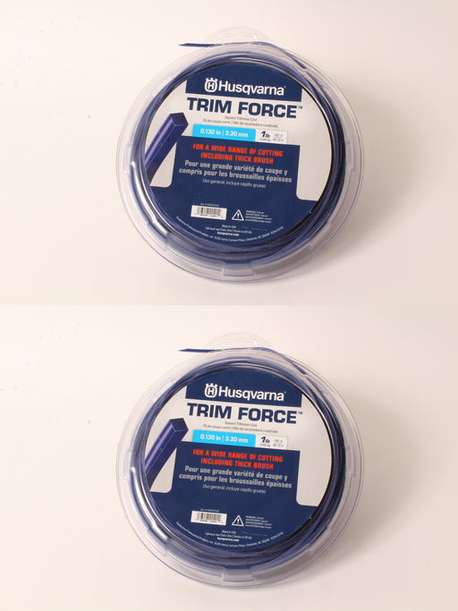 2 PK Genuine Husqvarna 529337522 Trim Force Square Trimmer Line 150' Spool .130"