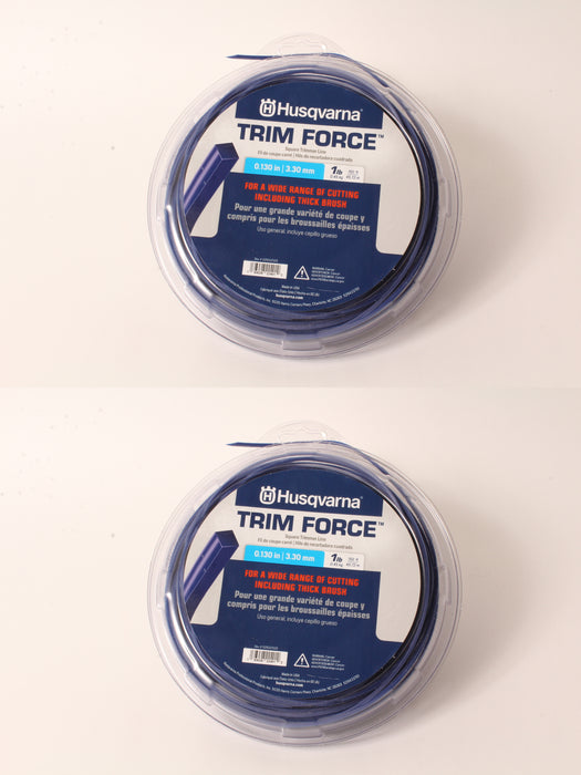 2 PK Genuine Husqvarna 529337522 Trim Force Square Trimmer Line 150' Spool .130"