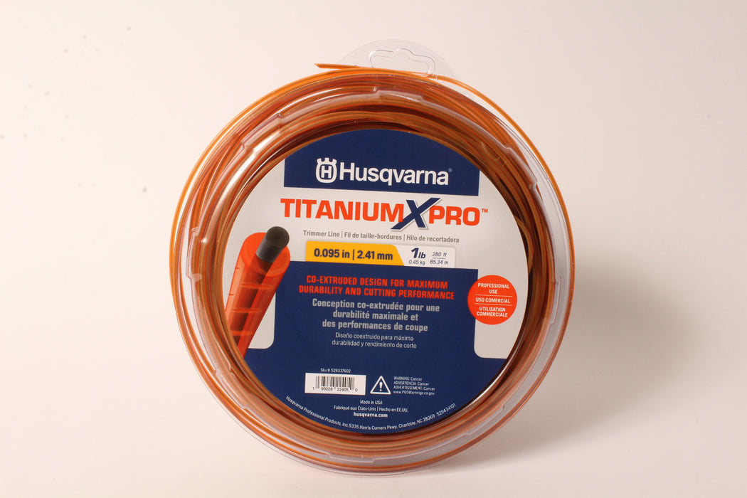 Husqvarna 529337602 Titanium XPro Round Trimmer Line 280' 1lb Spool .095"