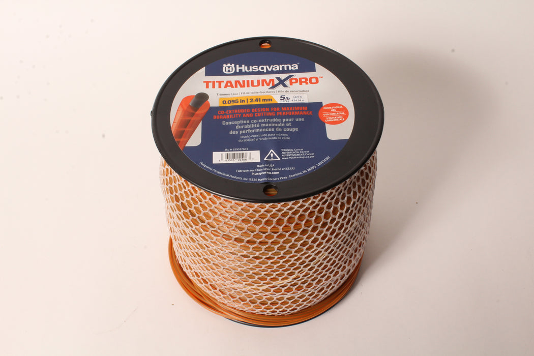 Husqvarna 529337603 Titanium XPro Round Trimmer Line 1427' 5lb Spool .095"