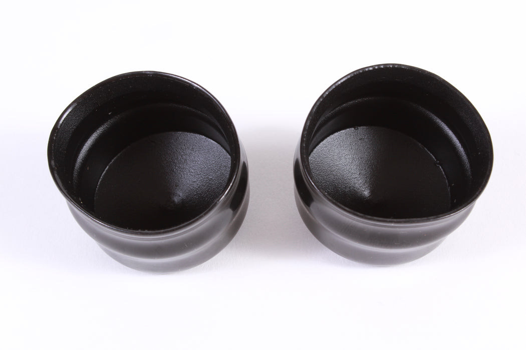 2 Pack Genuine Husqvarna 532104757 Front Hub Cap Black