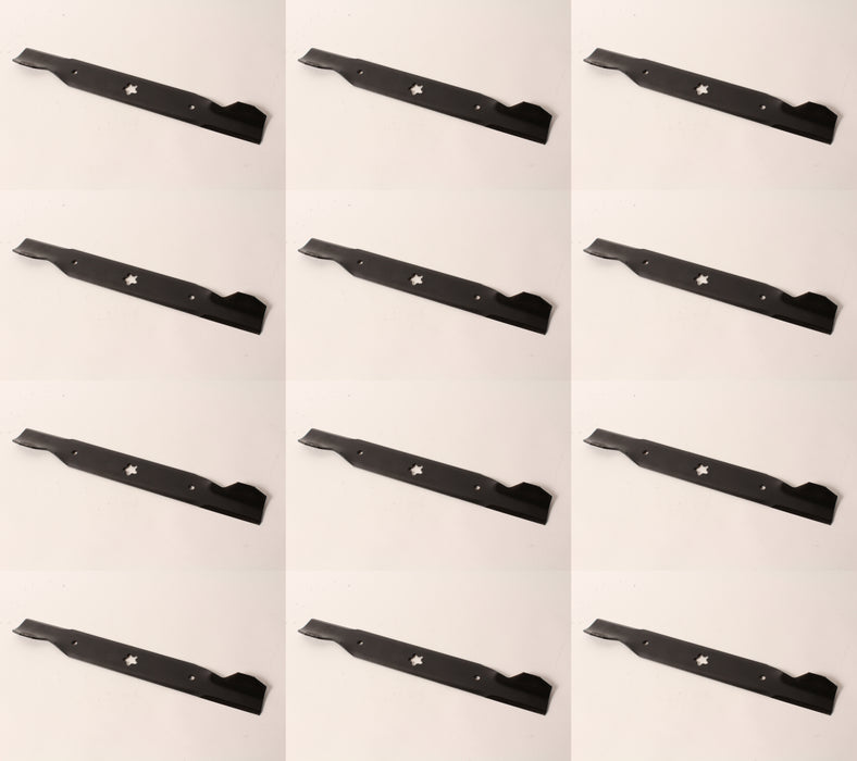 12 Pack Husqvarna 532137380 Hi-Lift Blade 50" Cut Fits Poulan Craftsman XX OEM