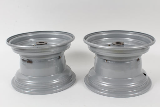 2 Pack OEM Husqvarna 532148736 Silver Front Rim 8X5 Fit 532144509 144509 148736