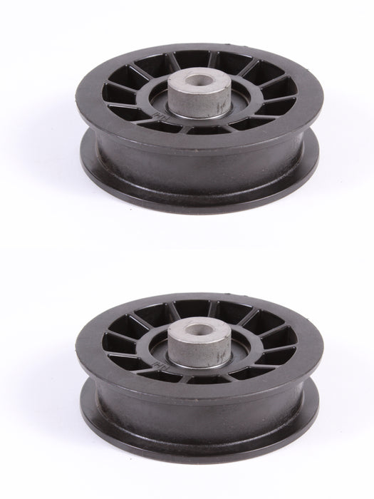 2 Pack Genuine Husqvarna 532165936 Flat Composite Idler Pulley 3.06" OEM