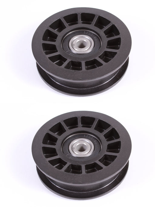 2 Pack Genuine Husqvarna 532165936 Flat Composite Idler Pulley 3.06" OEM