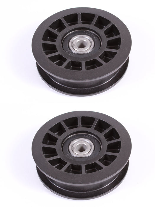 2 Pack Genuine Husqvarna 532165936 Flat Composite Idler Pulley 3.06" OEM