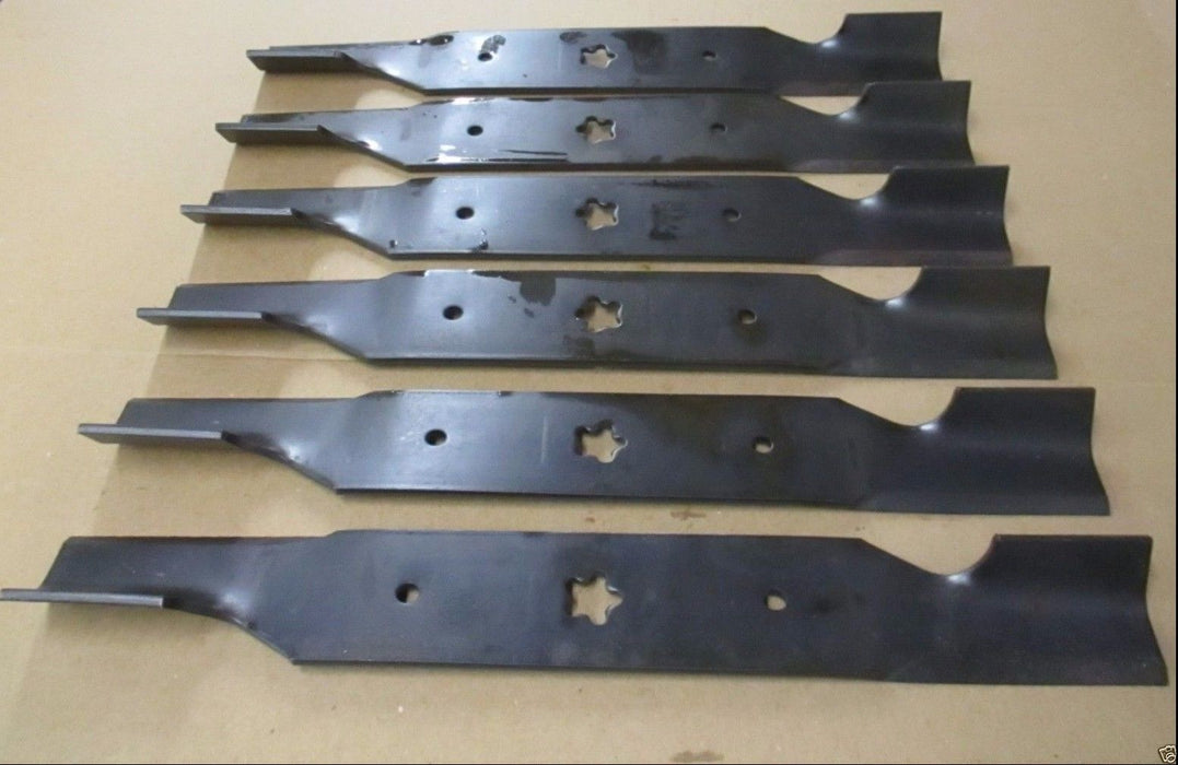 6 Pack Genuine Husqvarna 532187256 Mower Blades Fits 54" Sears 187256 AYP Poulan