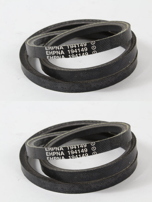 2 Pack Husqvarna 532194149 Drive Belt For 5521CHV 65021CHV 65021ES XT721F LC153