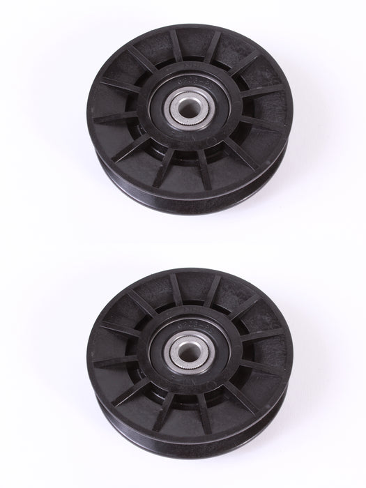 2 Pack Genuine Husqvarna 532194326 V Idler Pulley For AYP Craftsman Dixon 194326