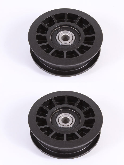 2 Pack Genuine Husqvarna 532194327 Flat Idler Pulley For Craftsman Poulan 194327