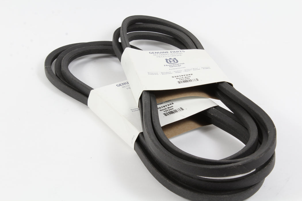 2 Pack Genuine Husqvarna 532197242 Deck Belt For 2348LS 2748GLS YTH2348 YTH23V48