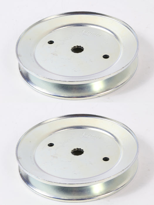 2 Pack Husqvarna 532199791 5" Mandrel Pulley Fits LTH1538 RZ3016 Z242F YT42DXLS