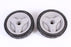 2 Pack Genuine Husqvarna 532401274 8" x 1.75" Wheel Fits 401274 401274X460 Gray