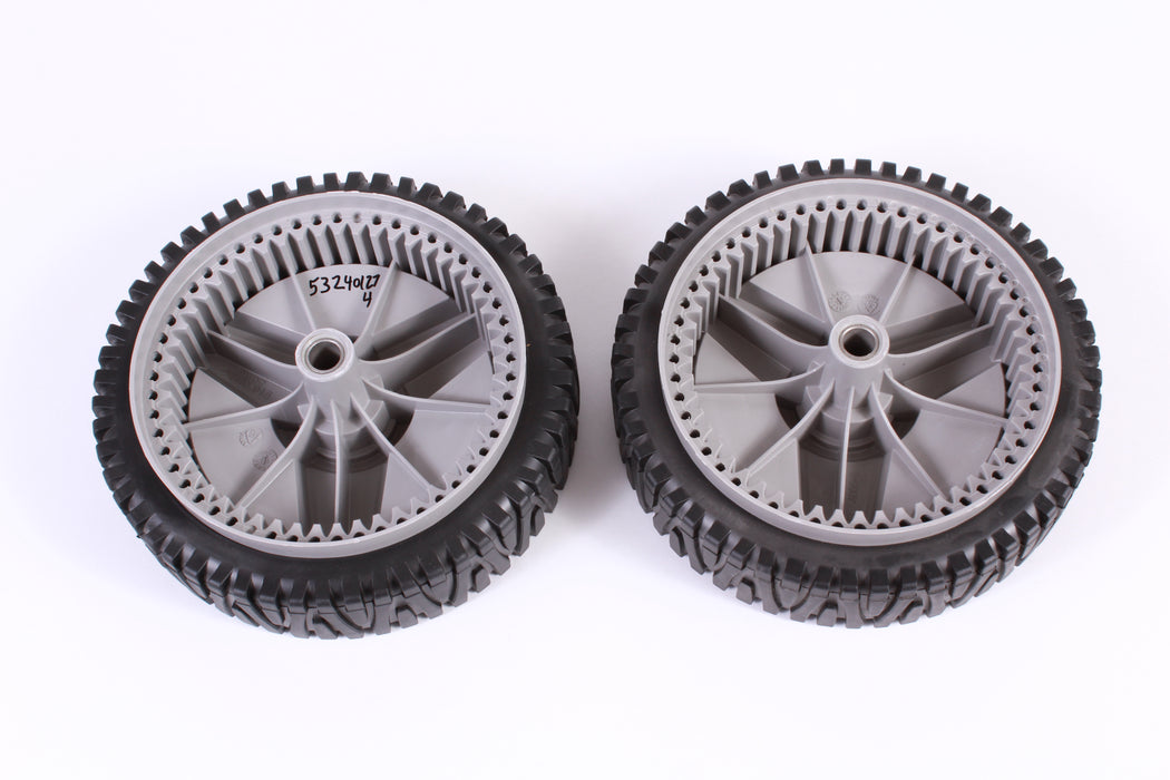 2 Pack Genuine Husqvarna 532401274 8" x 1.75" Wheel Fits 401274 401274X460 Gray