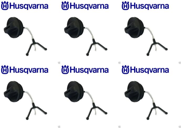 6 PK Genuine Husqvarna 537215207 Tank Cap Fits 460 Rancher 537215202 OEM