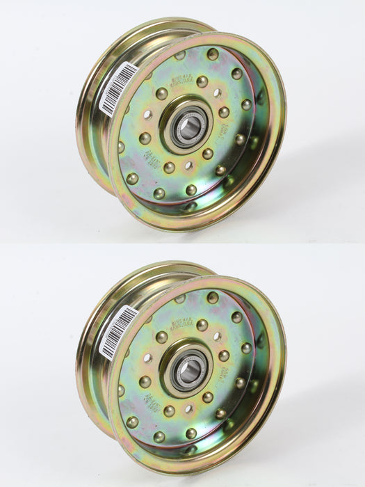 2 Pack Husqvarna 539103258 Tall Idler Pulley Fits Craftsman Poulan Pro 103258