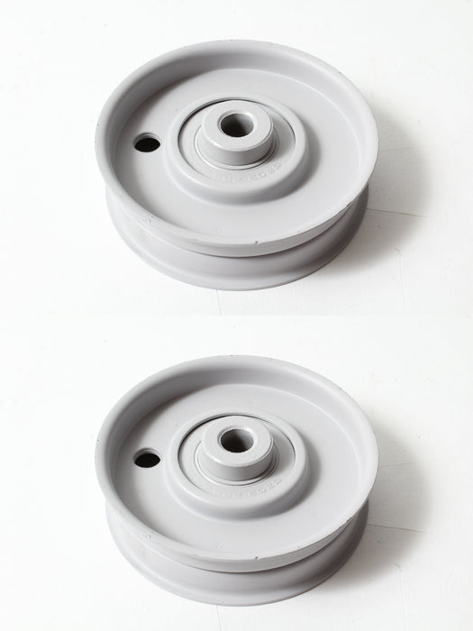 2 Pack Husqvarna 539115289 3" Flat Idler Pulley Fits Craftsman Poulan OEM
