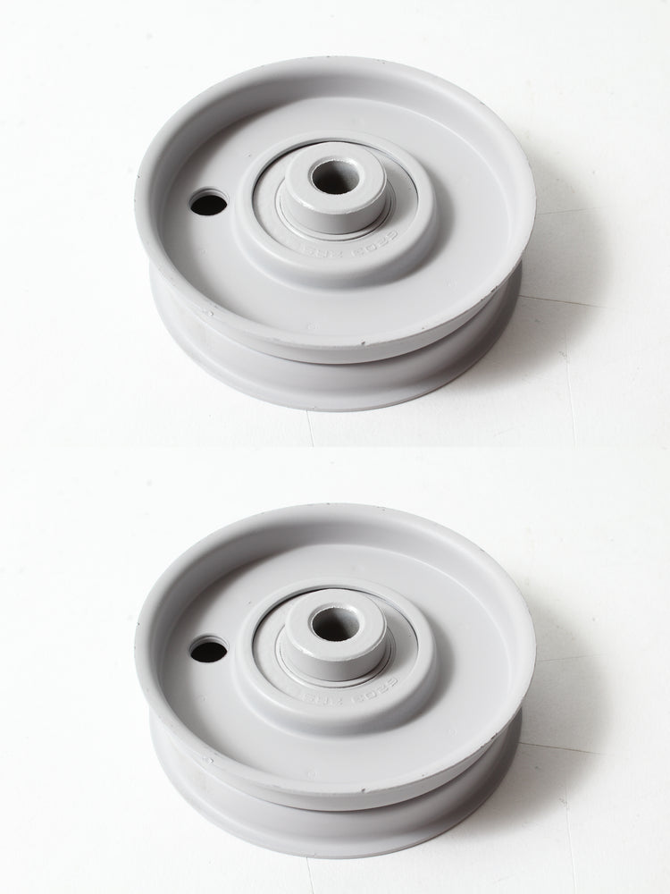 2 Pack Husqvarna 539115289 3" Flat Idler Pulley Fits Craftsman Poulan OEM