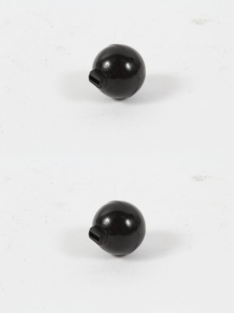 2 Pack Genuine Husqvarna 539133049 Black Round Ball Knob OEM