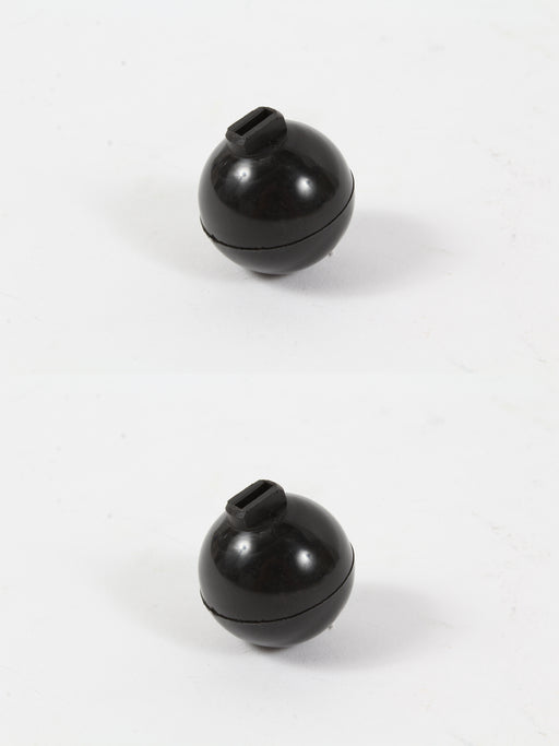 2 Pack Genuine Husqvarna 539133049 Black Round Ball Knob OEM