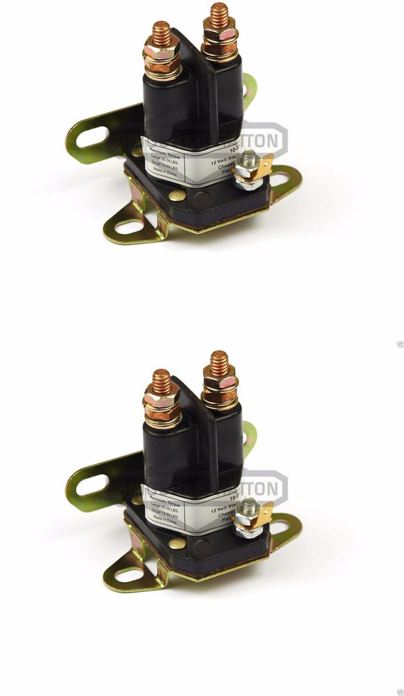 2 Pack Genuine Briggs & Stratton 5409K 3 Pole Starter Solenoid 12 Volt 12V OEM