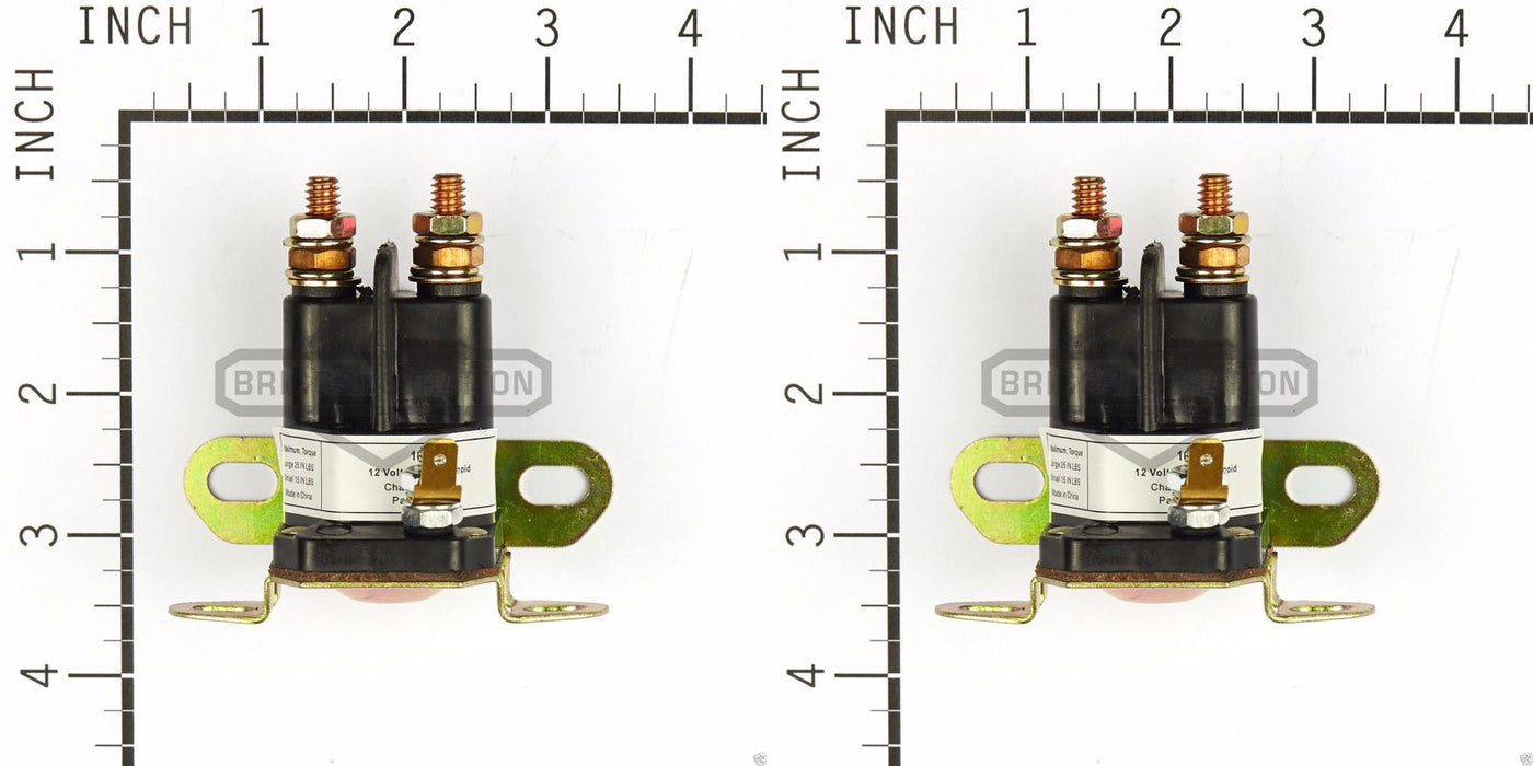 2 Pack Genuine Briggs & Stratton 5409K 3 Pole Starter Solenoid 12 Volt 12V OEM