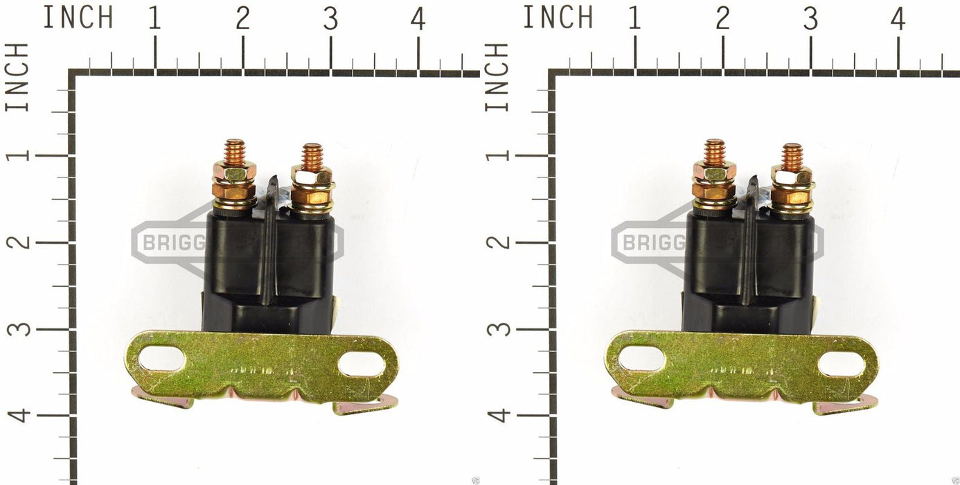 2 Pack Genuine Briggs & Stratton 5409K 3 Pole Starter Solenoid 12 Volt 12V OEM