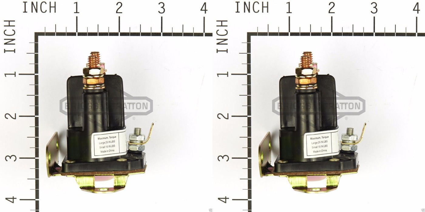 2 Pack Genuine Briggs & Stratton 5409K 3 Pole Starter Solenoid 12 Volt 12V OEM