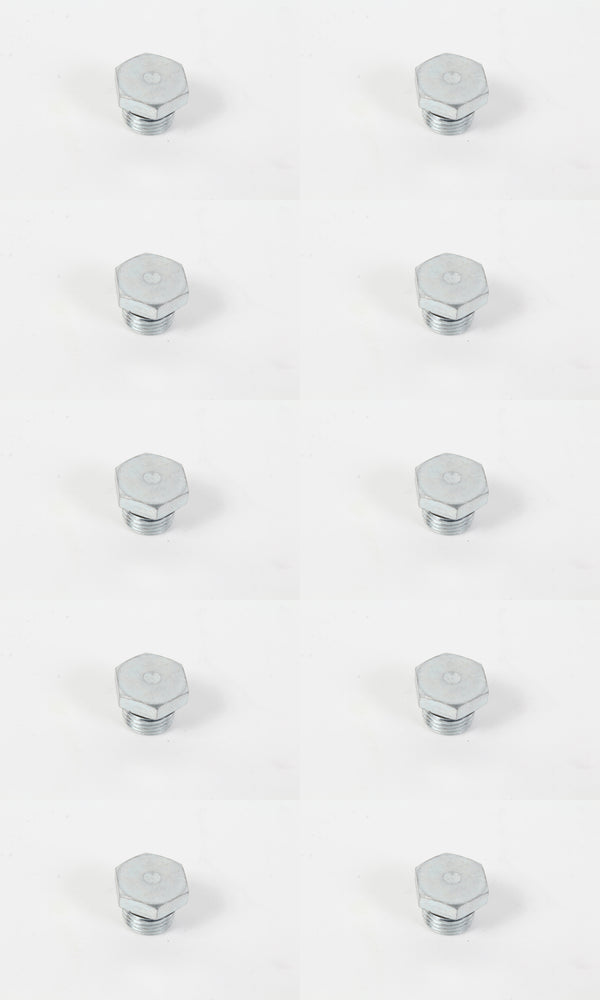 10 Pack Genuine Hydro Gear 54730 External Hex Vent Plug 9/16" OEM