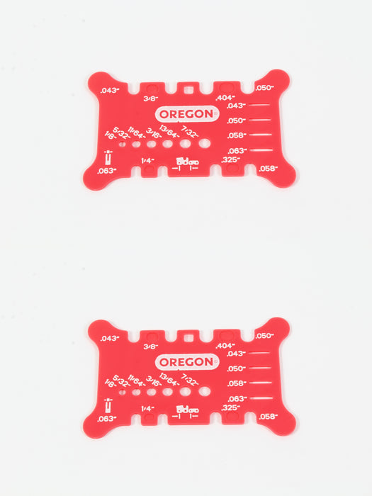 2 Pack Oregon 556418 Chainsaw Guide Bar and Chain Measuring Tool