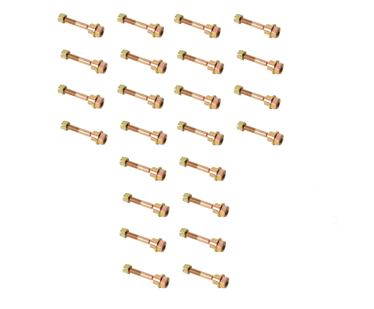 24 PK Shear Pin & Nut For Husqvarna 580790401 2008 and Newer 2-Stage Snowblowers