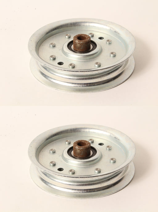 2 PK Flat Idler Pulley For Exmark 1-403009 Scag 48068 Snapper 7076500YP 7076688