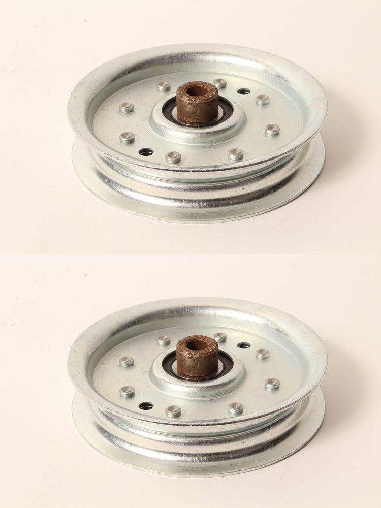 2 PK Flat Idler Pulley For Exmark 1-403009 Scag 48068 Snapper 7076500YP 7076688