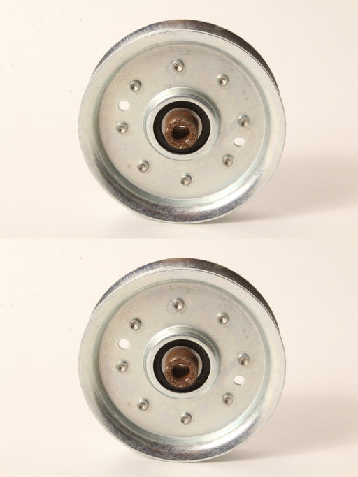 2 PK Flat Idler Pulley For Exmark 1-403009 Scag 48068 Snapper 7076500YP 7076688