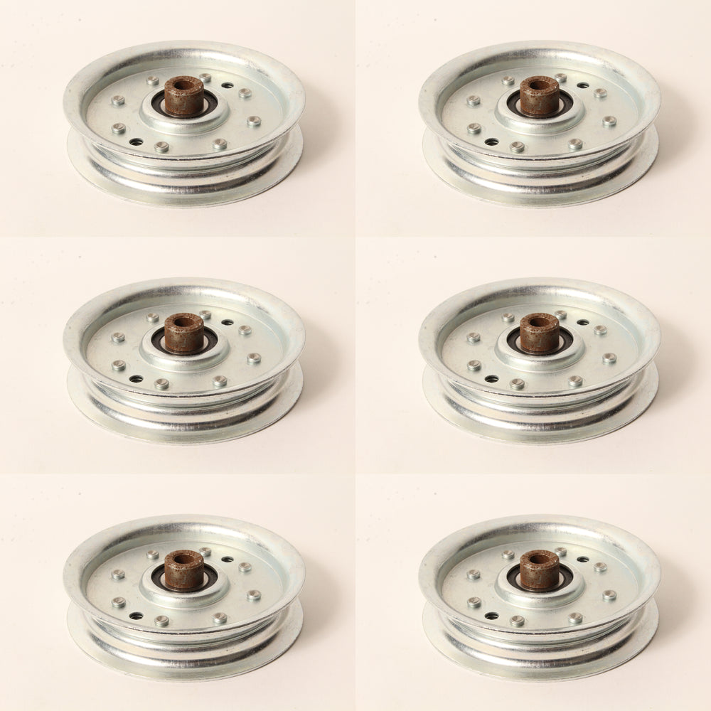 6 PK Flat Idler Pulley For Exmark 1-403009 Scag 48068 Snapper 7076500YP 7076688