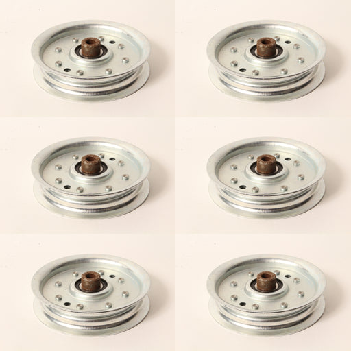 6 PK Flat Idler Pulley For Exmark 1-403009 Scag 48068 Snapper 7076500YP 7076688