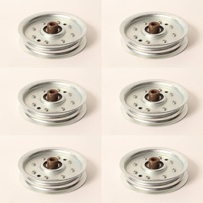 6 PK Flat Idler Pulley For Exmark 1-403009 Scag 48068 Snapper 7076500YP 7076688