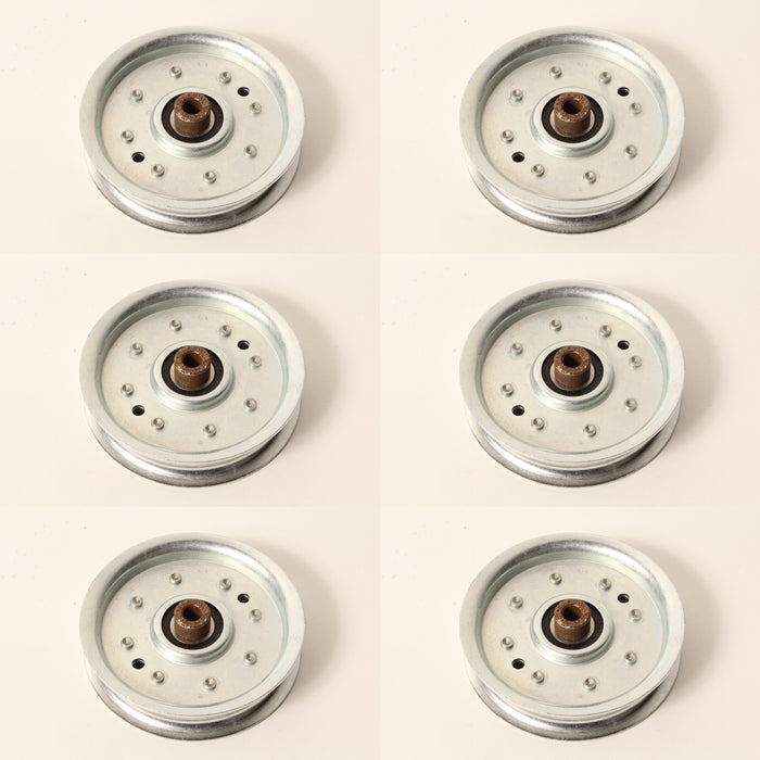 6 PK Flat Idler Pulley For Exmark 1-403009 Scag 48068 Snapper 7076500YP 7076688